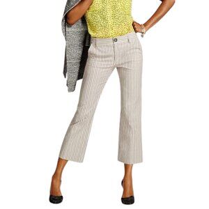 Cabi tick-Tock Striped Pants Navy Cream Size 6
